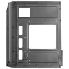 Mars Gaming MC-S1 Schwarz Kompaktes Micro-ATX Gaming-PC-Gehäuse ARGB-Beleuchtung 12 Modi FRGB-Lüfter Komplettes Seitenfenster