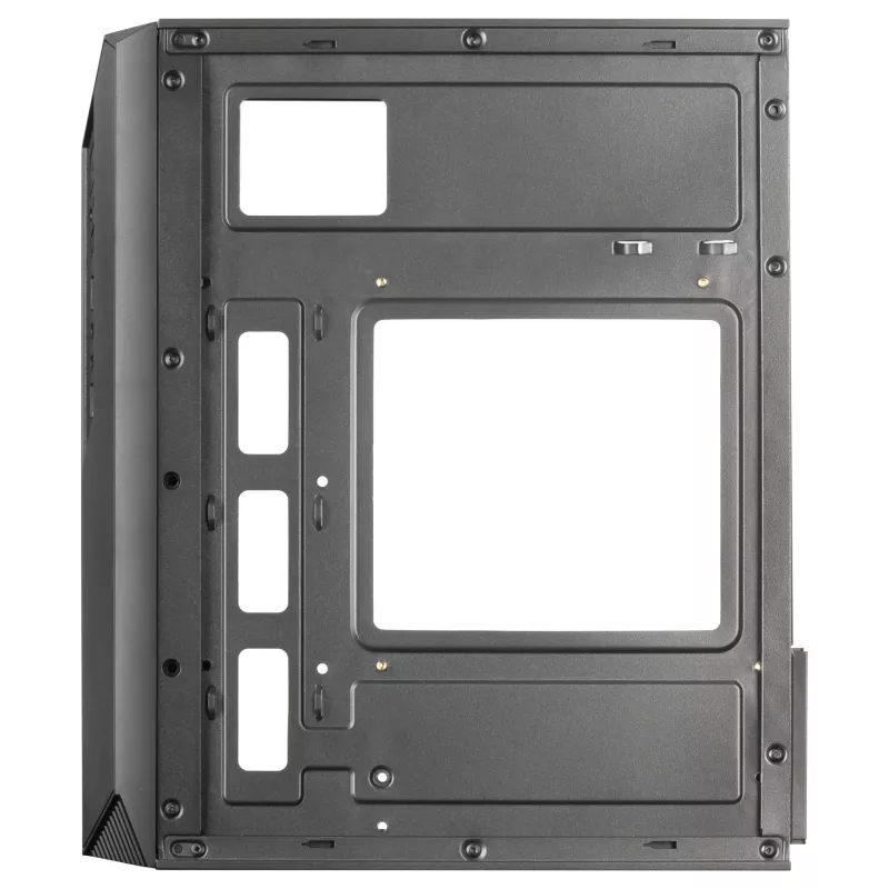 Mars Gaming MC-S1 Schwarz Kompaktes Micro-ATX Gaming-PC-Gehäuse ARGB-Beleuchtung 12 Modi FRGB-Lüfter Komplettes Seitenfenster