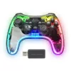 Mars Gaming MGP-24 Wireless Gamepad 2.4GPRO Neon RGB Dual Haptic Vibration Analog Joysticks Steuergerät für PC PS3 PS4 XBOX360 Raspberry Pi Mac Android