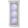 Mars Gaming MC-C Weiß PC ATX-Gehäuse Metall-Mesh-Frontpanel Temperglasfenster 3 vordere 120-mm-FRGB-Lüfter