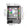 Mars Gaming MC-KX Schwarz Premium E-ATX Gaming Tower FREEZER CPU-System 5 ultraleise ARGB-Lüfter ARGB-Steuergerät und RF-Steuergerät Mesh-Front
