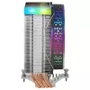 Mars Gaming MCPU-VR Schwarz CPU-Kühler Dual Infinity Mirror ARGB 4 HCT-Heatpipes 180 W TDP ultra-leiser PWM 12-cm-Lüfter