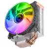Mars Gaming MCPU-VR Schwarz CPU-Kühler Dual Infinity Mirror ARGB 4 HCT-Heatpipes 180 W TDP ultra-leiser PWM 12-cm-Lüfter