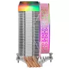 Mars Gaming MCPU-VR Pink CPU-Kühler Dual Infinity Mirror ARGB 4 HCT-Heatpipes 180W TDP Ultra-leiser PWM 12cm Lüfter