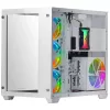 Mars Gaming MCV3 White Custom XXL E-ATX Gaming Tower Front and Side Tempered Glass Window Dual Chamber Modular Frame