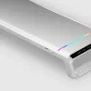 Mars Gaming MGS-ONE White Chroma RGB Monitorständer verstellbare Größe Smartphone- und Tablet-Halterung Front-USB 2.0