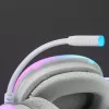 Mars Gaming MH-GLOW Weiß 360° Full Chroma RGB Flow Headset Geräuschunterdrückendes Mikrofon Ultraleichtes Design Memory-Schaum-Ohrpolster Universelle Kompatibilität