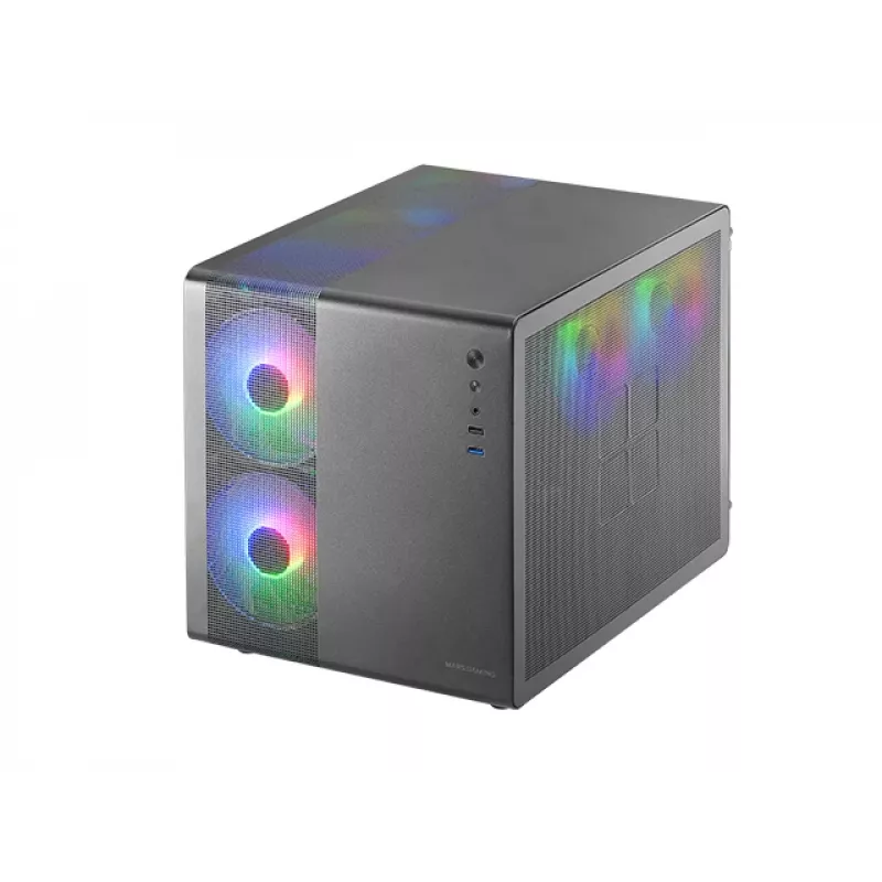 Mini Tower PC Mars Gaming MC-400 Weiß 2x 120mm Frontlüfter