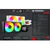 Mars Gaming MLVISION240 Computer-Kühlsystem Prozessor All-in-One-Flüssigkeitskühler 12 cm Schwarz