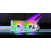 Mars Gaming ML-VISION240W AIO-Flüssigkeits-CPU-Kühler, 240 mm, RGB, Weiß