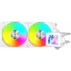 Mars Gaming ML-VISION240W AIO-Flüssigkeits-CPU-Kühler, 240 mm, RGB, Weiß