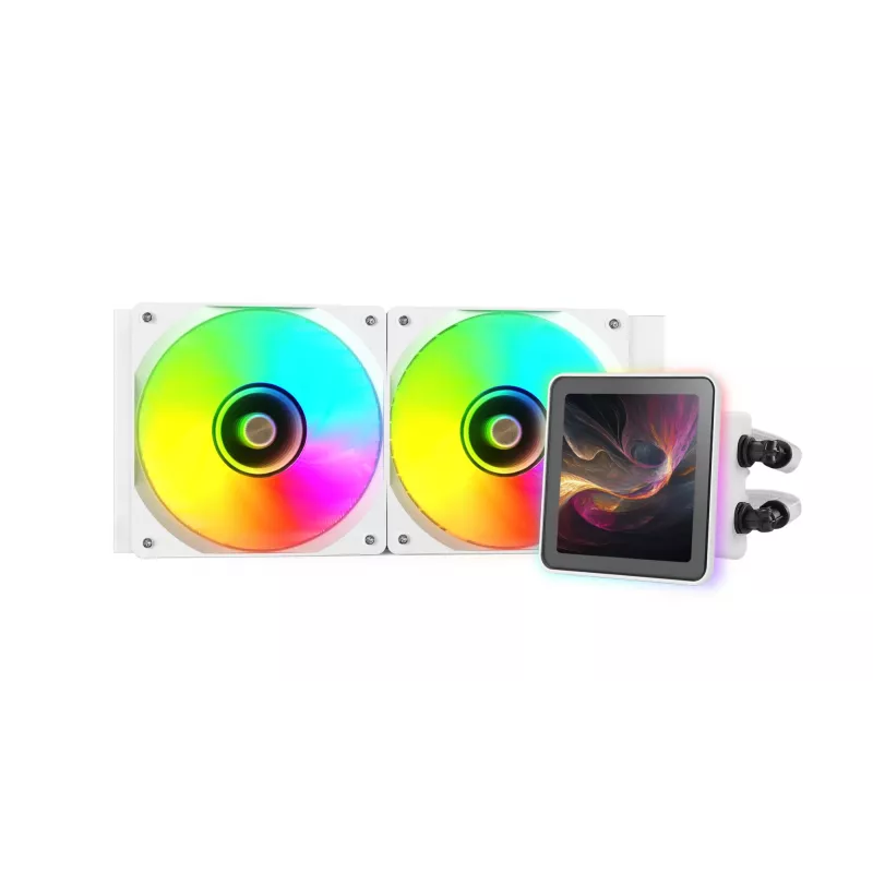 Mars Gaming ML-VISIONPRO240W Prozessor All-in-One-Flüssigkeitskühler 12 cm Weiß 1 Stk.