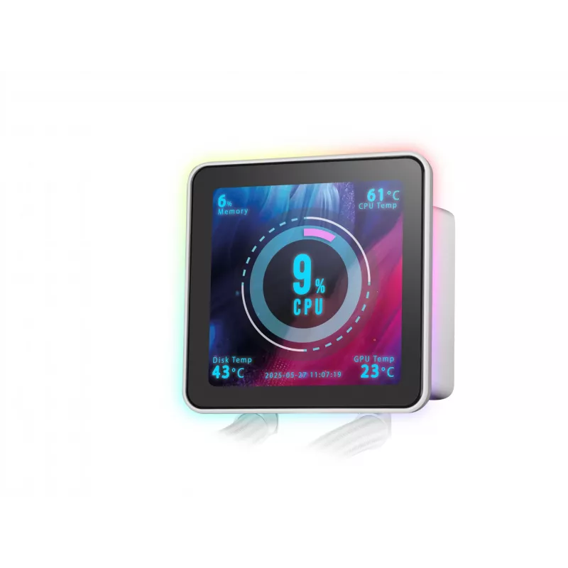 Mars Gaming ML-VISIONPRO240W Prozessor All-in-One-Flüssigkeitskühler 12 cm Weiß 1 Stk.