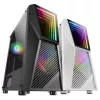 Mars Gaming MC777, ATX Computergehäuse, ARGB-Beleuchtung, Schwarz, PC, Schwarz, ATX, micro ATX, Mini-ITX, Blau, Grün, Rot, 15.8 cm, 31.8 cm