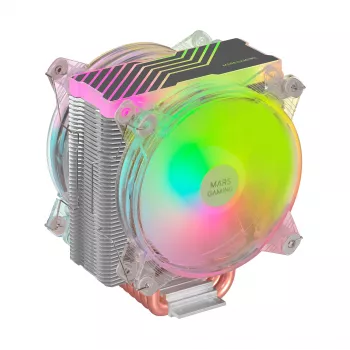 Mars Gaming MCPU66 Triple ARGB CPU-Heatsink 6 Heatpipes HCT TDP 220W 2 Lüfter 12cm