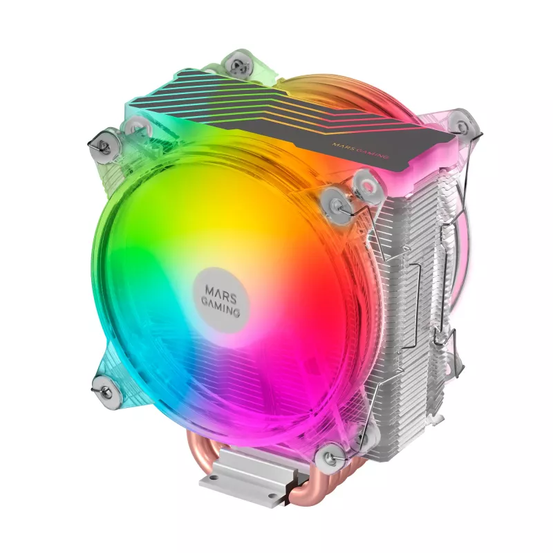 Mars Gaming MCPU66 Triple ARGB CPU-Heatsink 6 Heatpipes HCT TDP 220W 2 Lüfter 12cm