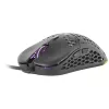 Mars Gaming MM55 Schwarz RGB Chroma Gaming-Maus Ultraleicht 55g 12800 DPI HUANO Mechanische Schalter