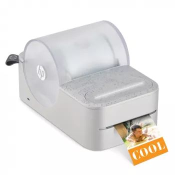 HP Sprocket Panorama tragbarer Farbetikett- und Fotodrucker im Sofortdruck Etikettendrucker ZINK (Zero-Ink) Farbe 313,58 x 313,58 DPI 3,3 mm/s Kabelgebunden & Kabellos Bluetooth