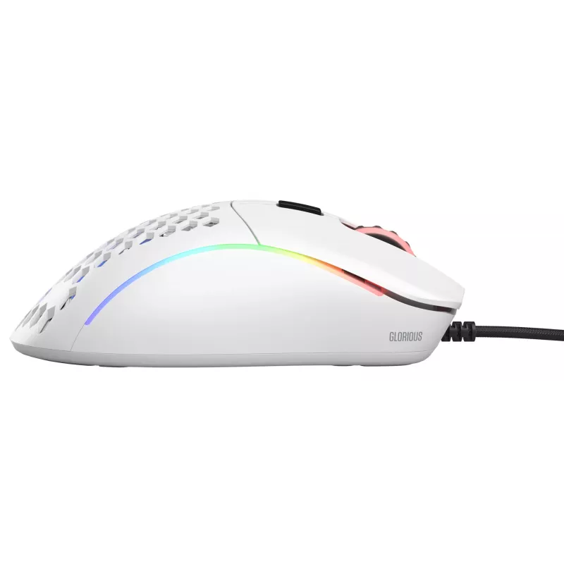 Glorious Gaming Glorious Model D Minus - Mattweiß, Rechtshändig, Optisch, USB Typ-A, 3200 DPI, 1 ms, Weiß