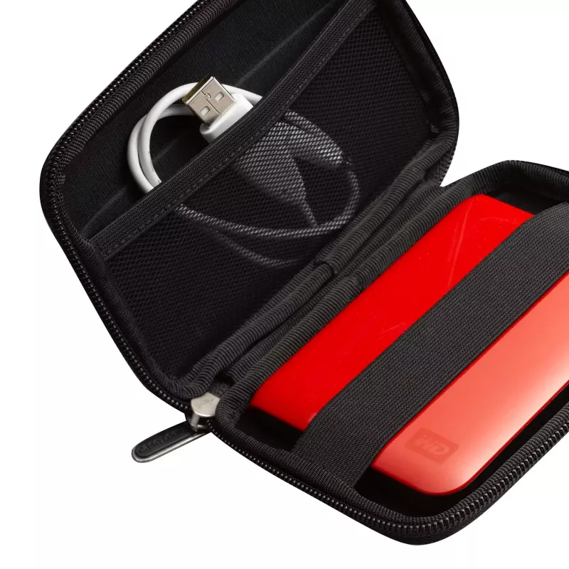 Case Logic Tragbare Festplattenhülle, Sleeve-Tasche, EVA (Ethylenvinylacetat), Schwarz, Markenunabhängig, Staubresistent, Kratzfest, 102 mm