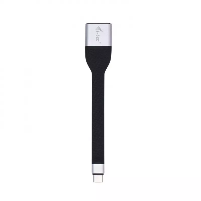 ITEC USB-C auf DisplayPort Adapter i-tec USB-C flach DP Adapter 4K/60 Hz, 0,11 m Kabel, schwarz