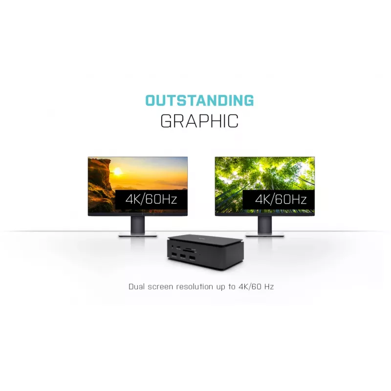 i-tec Metal USB4 Dockingstation Dual 4K HDMI DP mit Power Delivery 80 W + Universal-Ladegerät 100 W