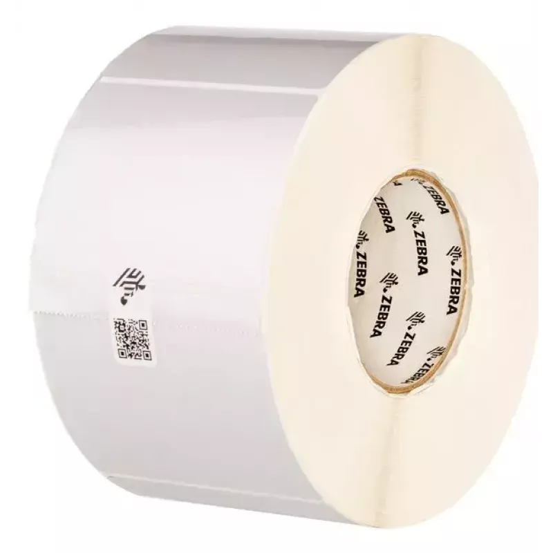 Gestanzte Etikettenrolle Zebra Z-Ultimate 3000T Silver Permanent Adhesive
