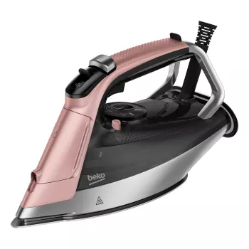 Beko SIM8130P Dampfbügeleisen SoftGlide 3000 W Pink, Weiß