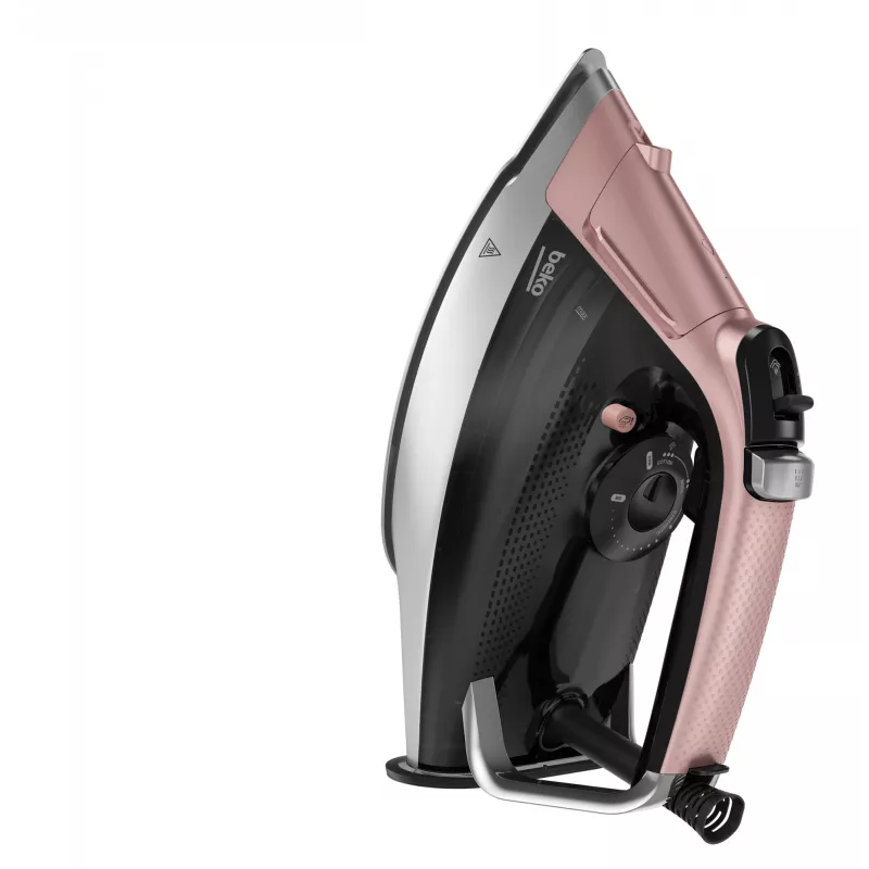 Beko SIM8130P Dampfbügeleisen SoftGlide 3000 W Pink, Weiß
