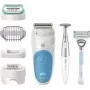 Braun Silk-épil 5 810 + Gillette Venus Trimmer 28 Pinzetten Blau, Weiß