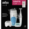 Braun Silk-épil 5 810 + Gillette Venus Trimmer 28 Pinzetten Blau, Weiß