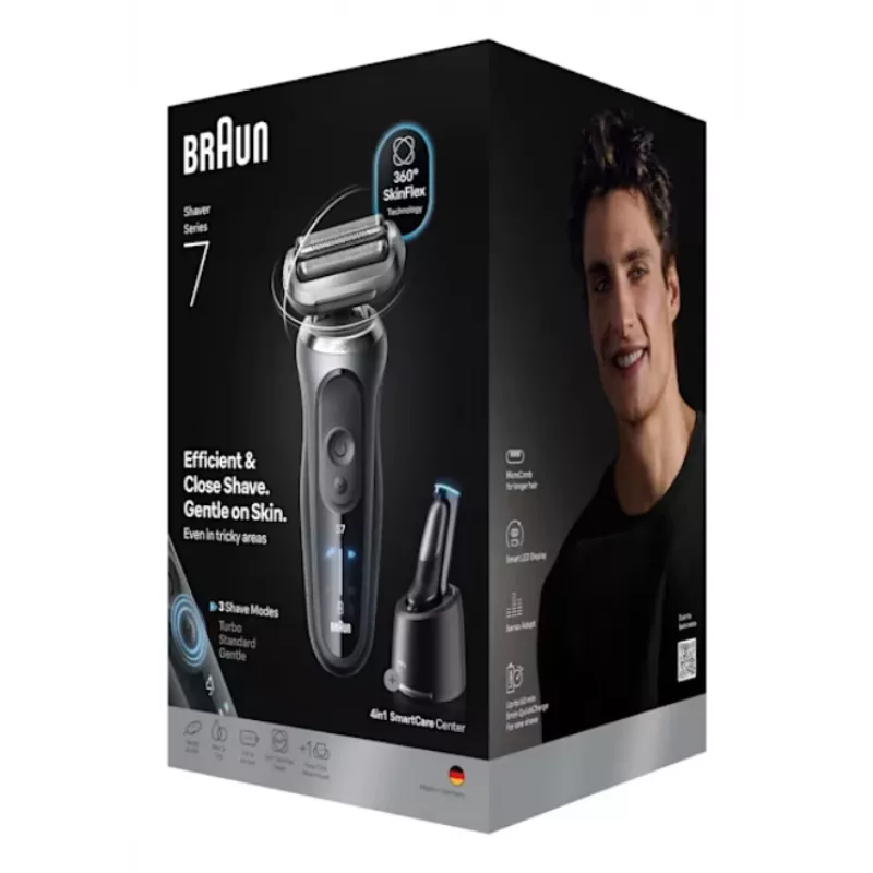 Folienschaber Braun Series 7 72-C7200CC Schwarz Edelstahl Lithium-Ion