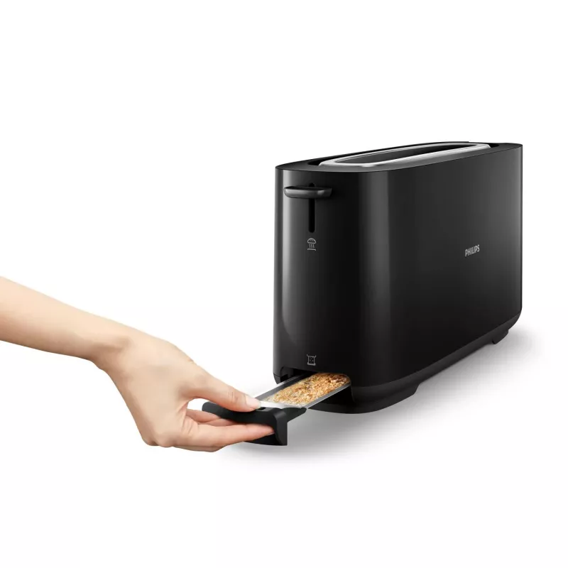 Philips Daily Collection HD2590/90 Toaster – langer Schlitz, schwarz