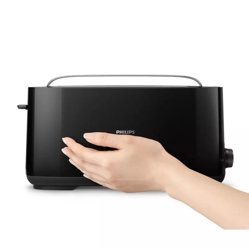 Philips Daily Collection HD2590/90 Toaster – langer Schlitz, schwarz