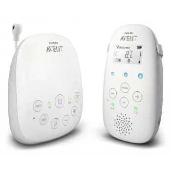 Philips AVENT SCD713/26 Video-Babyphone 330 m Grau, Weiß
