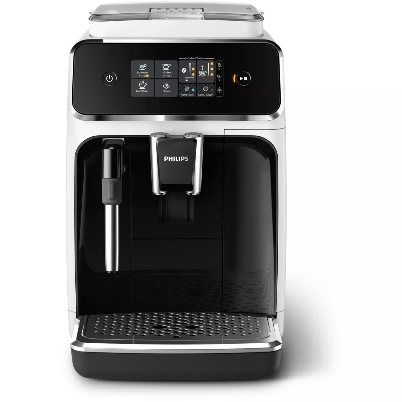 Espressomaschine Philips Series 2200 EP2223/40 vollautomatisch, 1,8 l Wassertank, integriertes Mahlwerk, 2 Ausläufe, 1500 W, schwarz