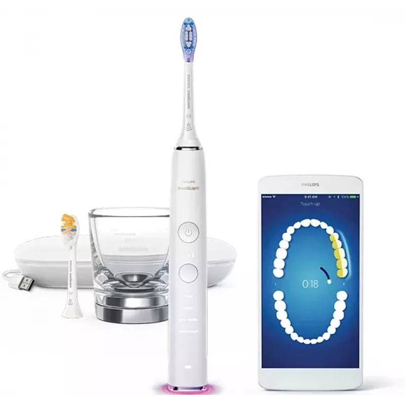 Philips Sonicare DiamondClean Smart DiamondClean Smart HX9917/88 elektrische Schallzahnbürste mit 2 Zubehörteilen und App