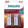 Einwegbatterie Philips Power Alkaline Batterie LR6P6BP/10