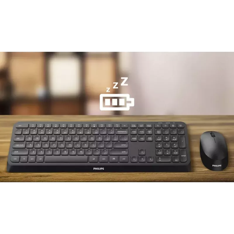 Philips 6000 series SPT6607B/31 Tastatur Maus enthalten Universal RF Wireless + Bluetooth Schwarz