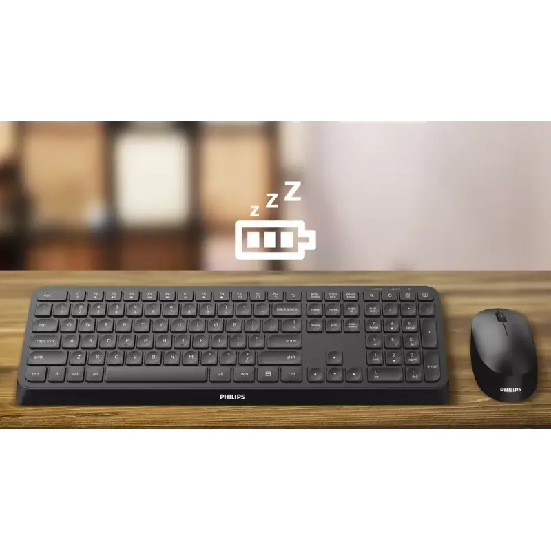 Kabellose beidhändige optische Maus Philips SPK7307WL/00 — RF Wireless, 1600 DPI, 3 Tasten, Weiß