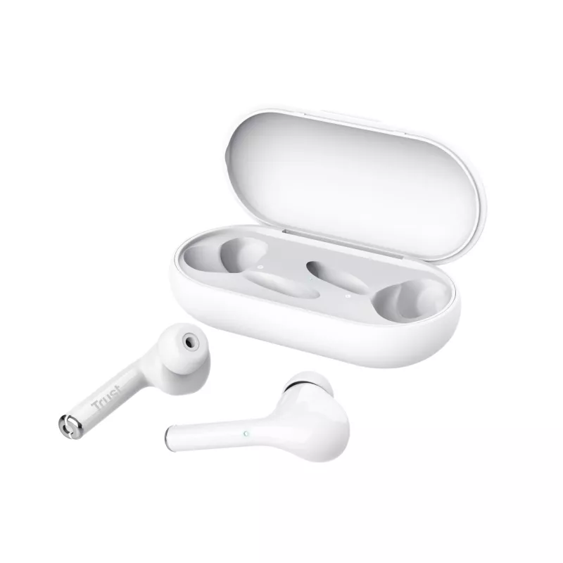 Trust Nika Headset True Wireless Stereo (TWS) In-ear Anrufe/Musik Weiß