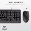 Trust Primo Tastatur Maus enthalten Universal USB AZERTY Belgisch Schwarz