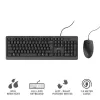 Trust Primo Tastatur Maus enthalten Universal USB AZERTY Belgisch Schwarz