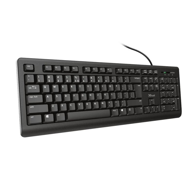 Trust Primo Tastatur Universal USB AZERTY Belgisch Schwarz