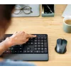 Trust Trezo Tastatur Maus enthalten Büro RF Wireless AZERTY Belgisch Schwarz