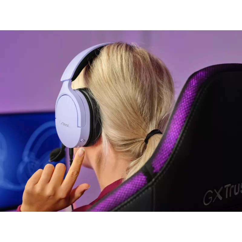 Trust GXT 489P FAYZO Headset Kabelgebunden Kopfband Gaming Schwarz, Lila