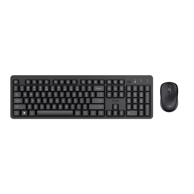 Trust Ody II Tastatur Maus enthalten Büro RF Wireless AZERTY Belgisch Schwarz