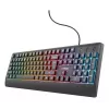 Trust GXT 792 Quadrox Tastatur Maus enthalten Gaming USB QWERTY Belgisch Schwarz