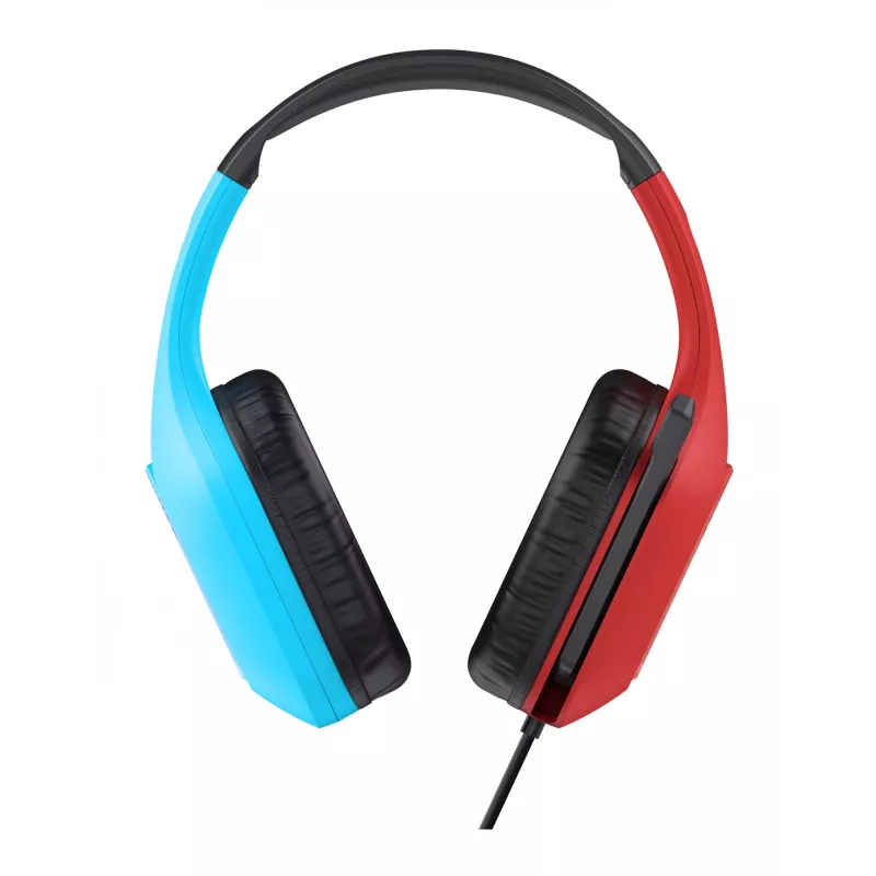 Trust GXT 416S Zirox Headset kabelgebunden Kopfbügel Gaming Schwarz, Cyan, Rot