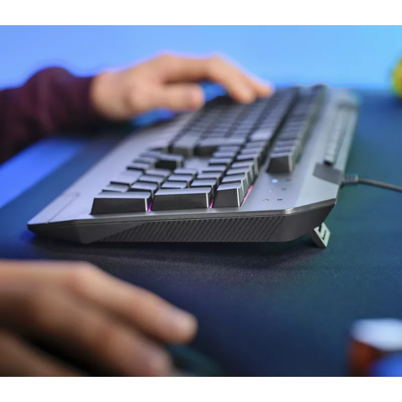 Trust GXT 836 Evocx Tastatur Gaming USB AZERTY Belgisch Schwarz